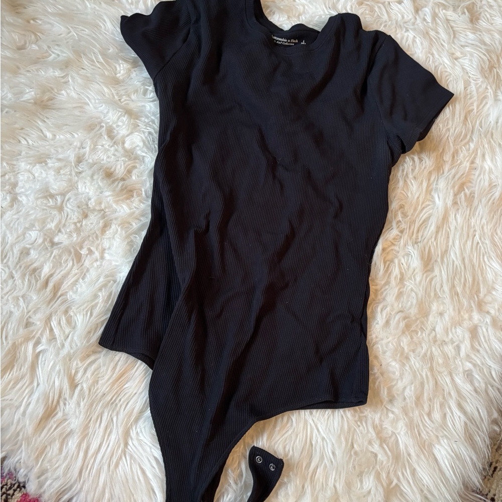 Black Short Sleeve Bodysuit